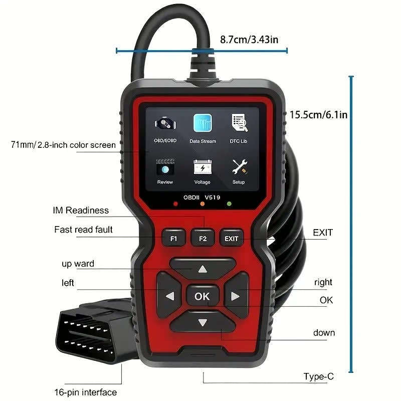 OBD2 Scanner Diagnostic Tool Check Engine Code Reader OBD2 Scanner