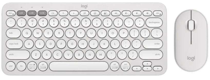 Logitech Pebble 2 Keyboard & Mouse Combo - White