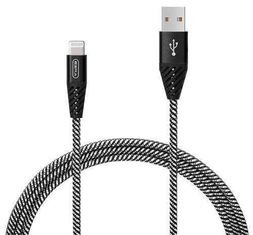Ezra USB-A to iPhone 3A 1 Meter Fast Charging Black Braided Cable