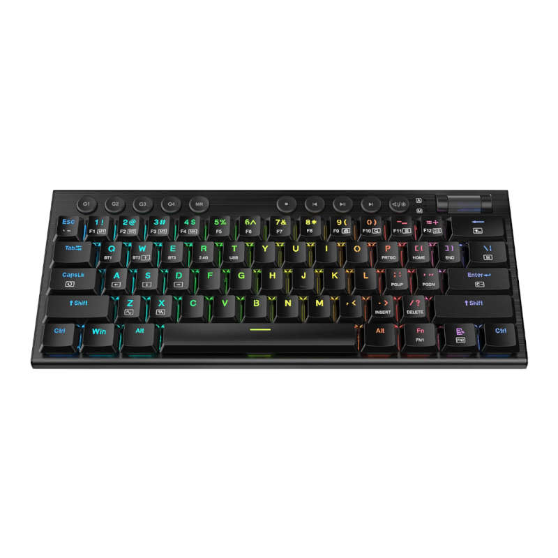REDRAGON Horus Mini Pro 61Key Wireless Bluetooth Red Switch RGB Low Profile Gaming Mechanical Key...