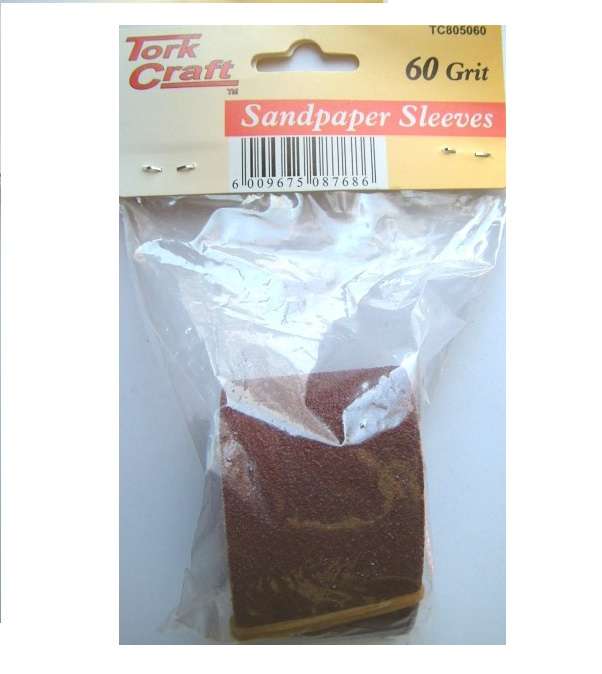 Tork Craft - Sanding Drum Repl. Sleeves 60 Grit Set - 2 Pack