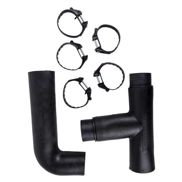 Trap Rubber Dbl Bowl Sink 38X300mm - 2 Pack