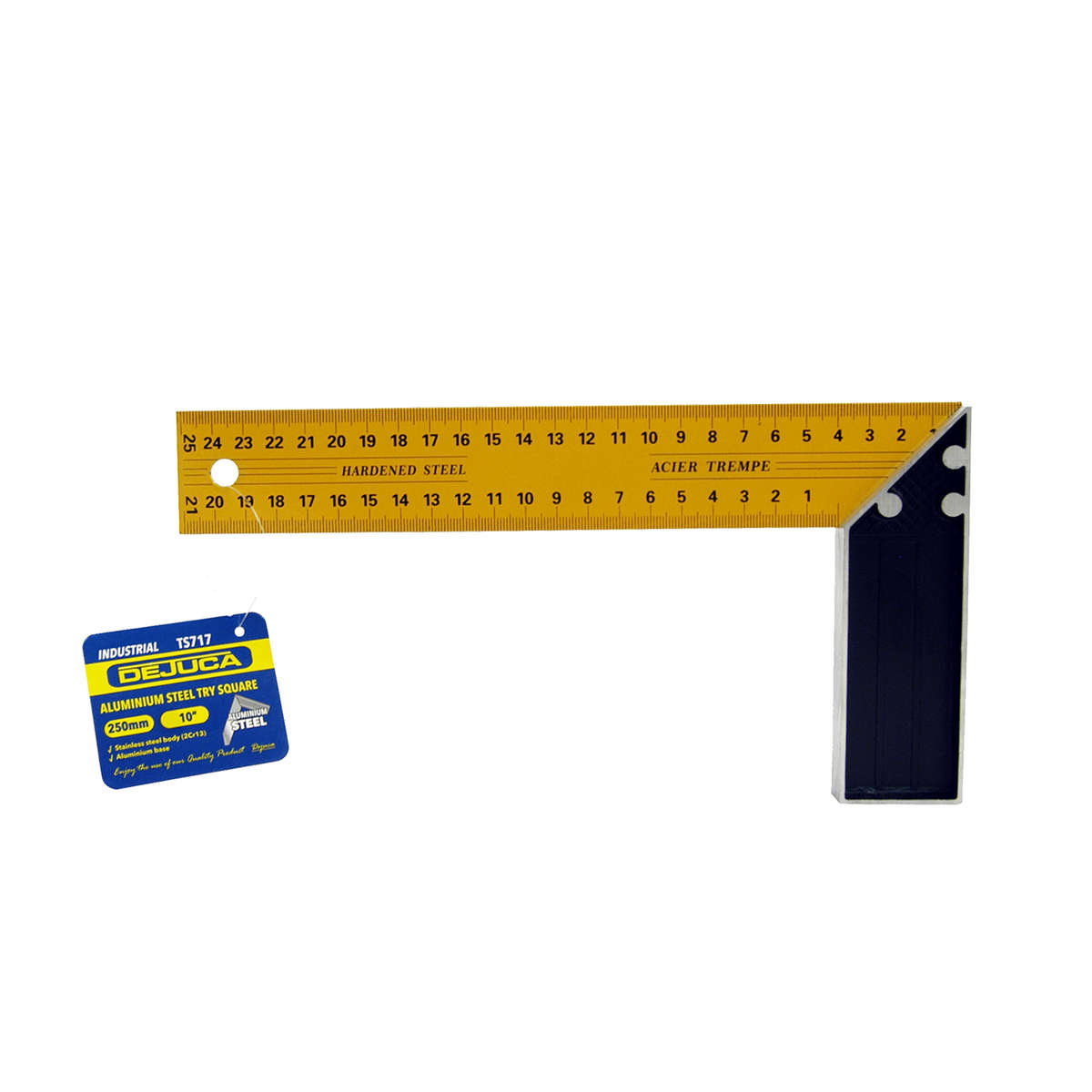 Dejuca - Try Square - Steel - 250mm