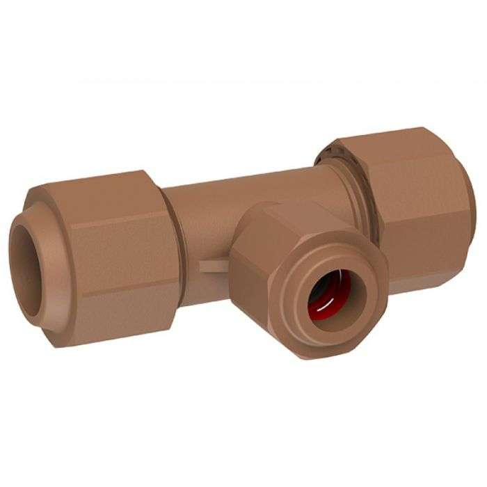 Unitwist - Tee Centre Red Cxcxc 22mmx15mm - 2 Pack