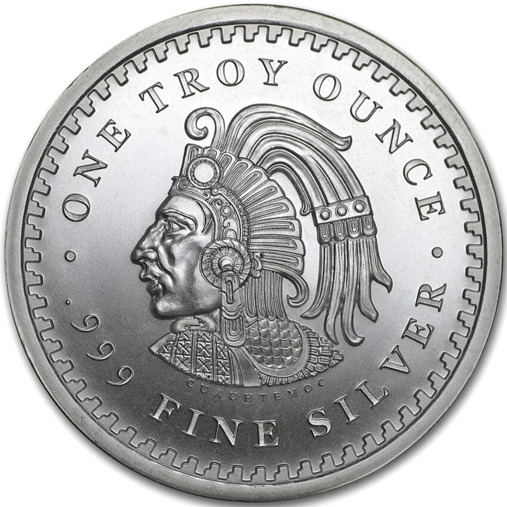 One Ounce Aztec Calendar Silver Bullion Coin