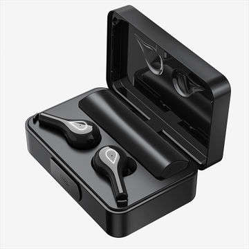 True Wireless Earbuds Sports Bass Bluetooth Earphones with Noise Cancelling TWS Headphones