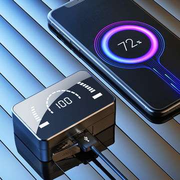 True Wireless Earbuds Sports Bass Bluetooth Earphones with Noise Cancelling TWS Headphones