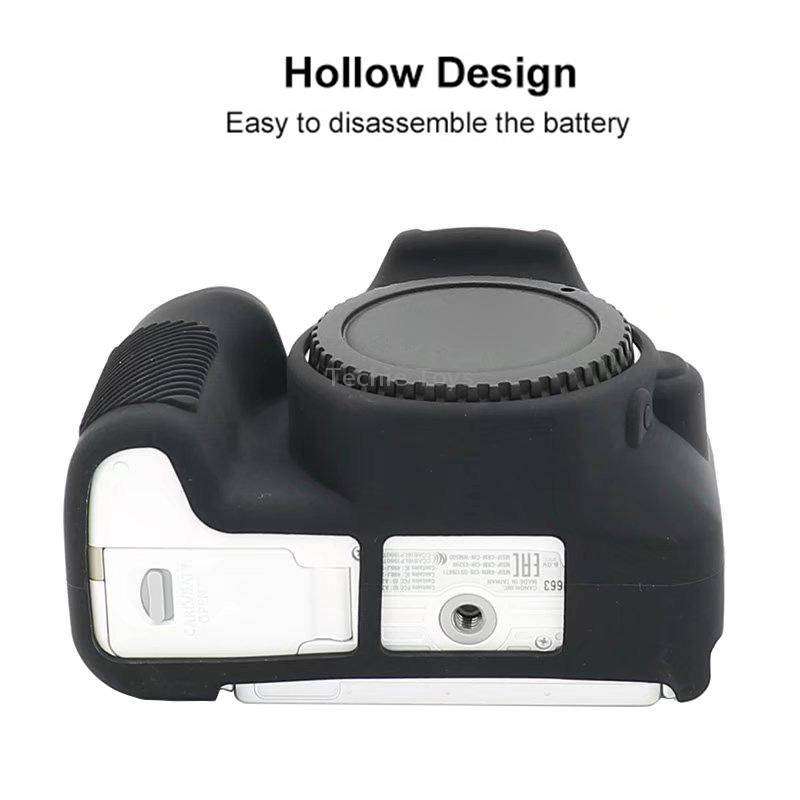 For Canon EOS 250D Soft Silicone Protective Case (Red)