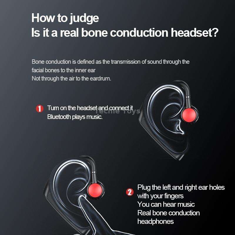 M-618 Bone Conduction Hanging Ear Stereo Bluetooth Headset(Blue)