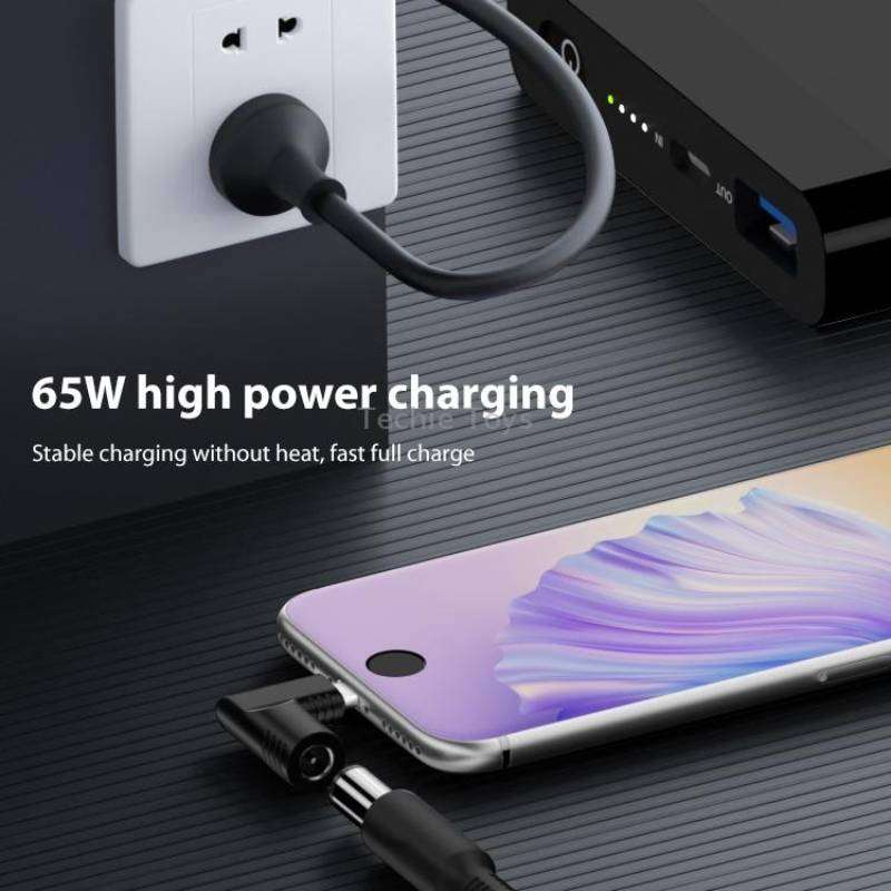 4.0x1.7mm 65W DC Input to USB-C / Type-C PD Power Adapter