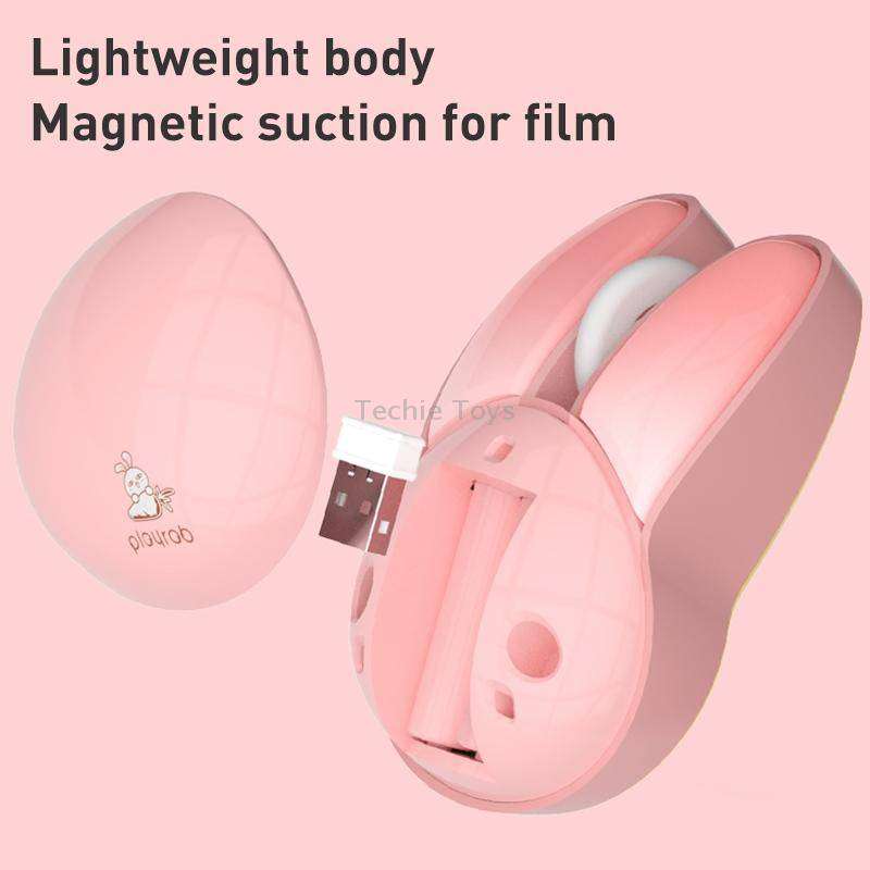 MOFii M6 Rabbit Shape 2.4G Wireless Mute Mouse(Milk Tea)