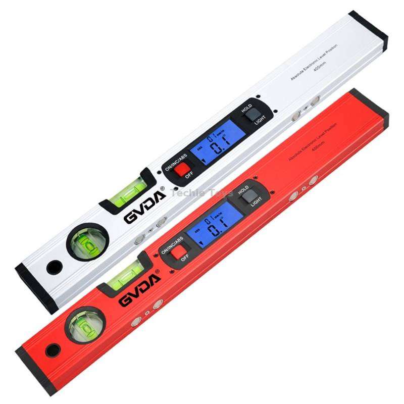 GVDA GD-H400M Digital Level 360 Measure Protractor Level Ruler(Red)