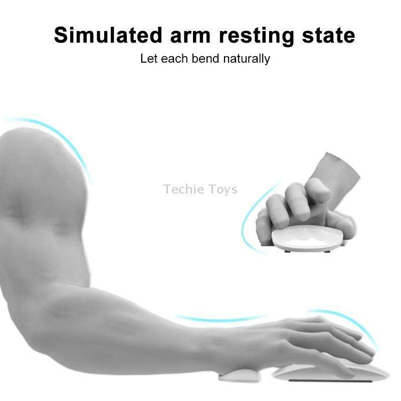 Silicone Wrist Support Mouse Pad Mobile Palm Rest Office Hand Rest, Spec:Grey Right Hand