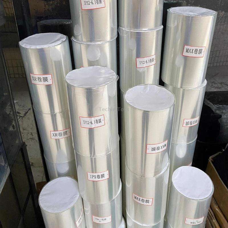 For iPhone 6 Plus / 6S Plus LCD Transparent Plastic Protection Stickers