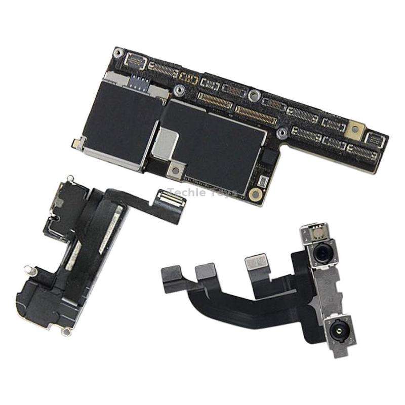 For iPhone X 64G Original Unlocked Mainboard Single SIM E-SIM US Version with Face ID