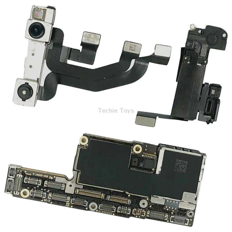 For iPhone XS 64G Original Unlocked Mainboard Single SIM E-SIM US Version with Face ID