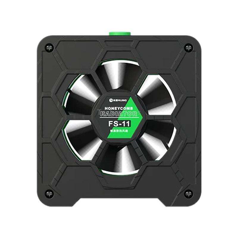 Mijing FS-11 Cooling + UV Curing + Smoke Extraction Honeycomb Radiating Fan(Black)