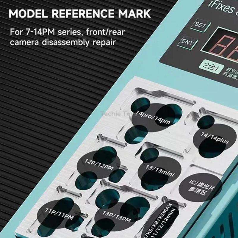 iFixes Bracket & Camera Disassembly Repair Heating Platform for iPhone 7-14 Pro Max, Plug:US Plug