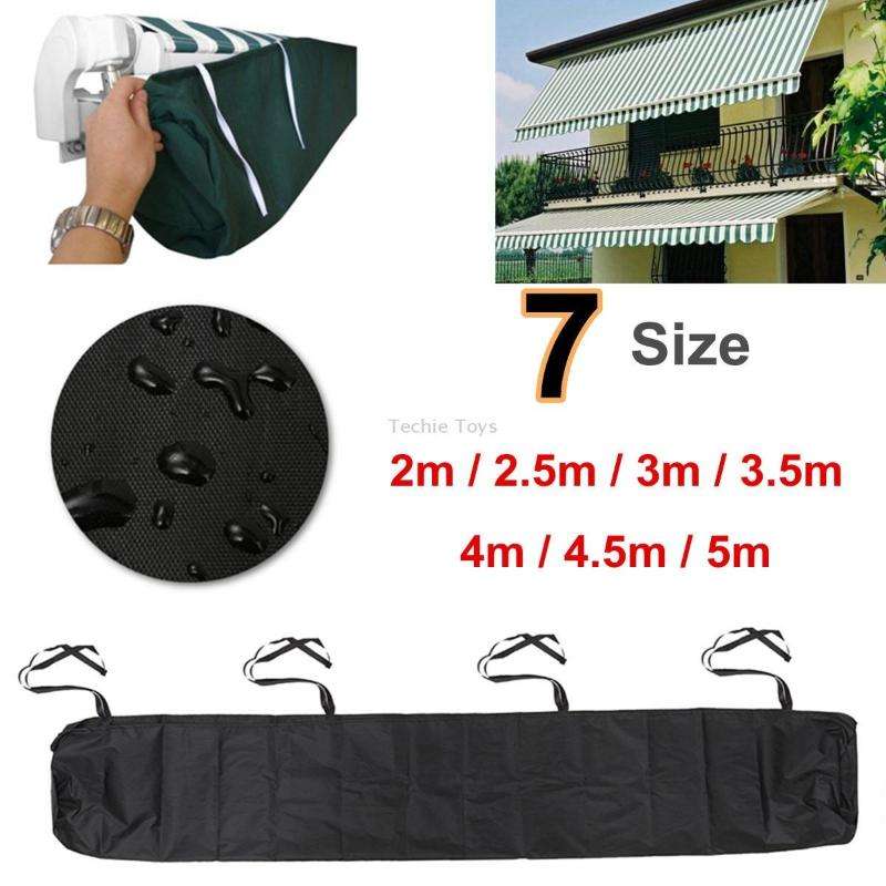 Retractable Roller Blind Awning Waterproof and Dustproof Protective Cover, Length: 2.5m (Green)