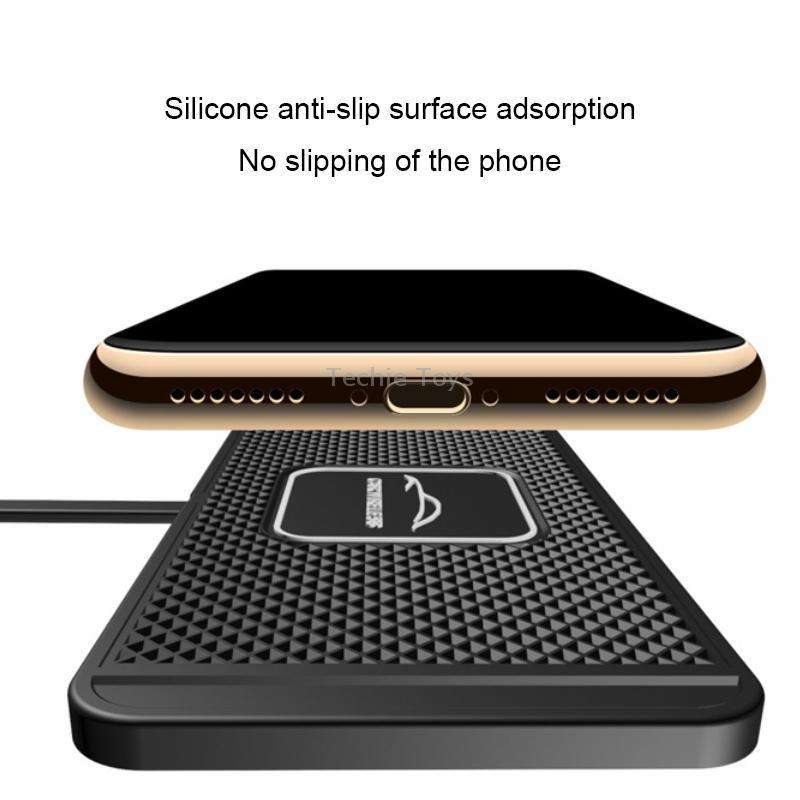 C1 15W TYPEC Interface Car Anti-slip Mat Wireless Charger(30cm)