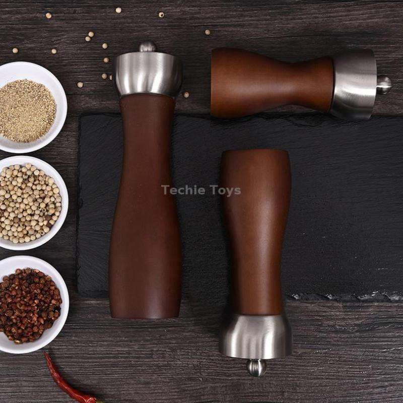 Beech 304 Stainless Steel Manual Pepper Grinder Ceramic Core Pepper Grinder, Specification: 6 Inch (