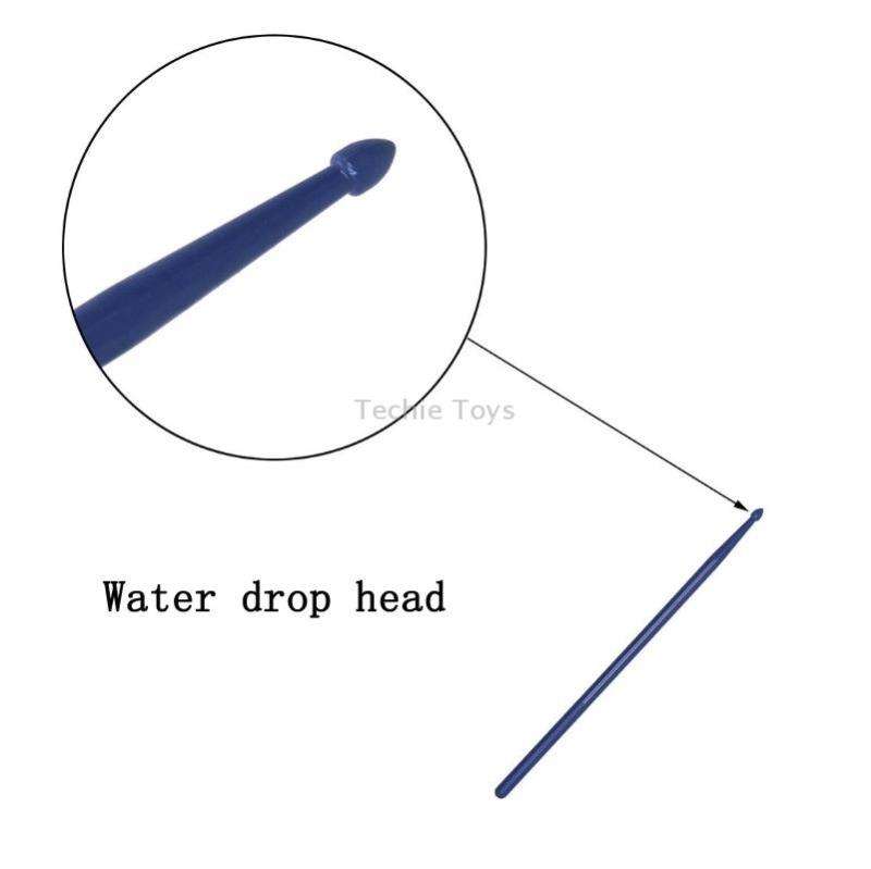 2 PCS Drumsticks Drum Kits Accessories Nylon Drumsticks, Colour: Light Green