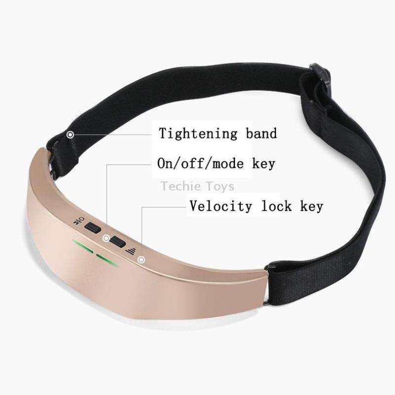 Head Massager Wireless Micro Current Intelligent EMS Sleeper(Gold)