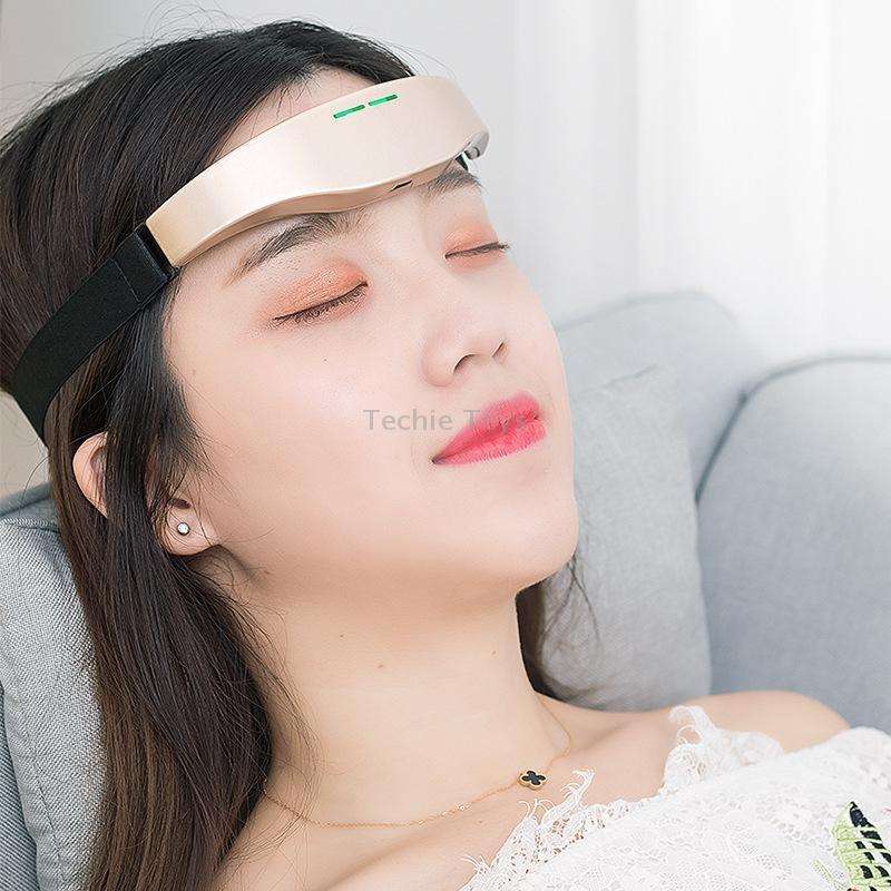 Head Massager Wireless Micro Current Intelligent EMS Sleeper(Gold)