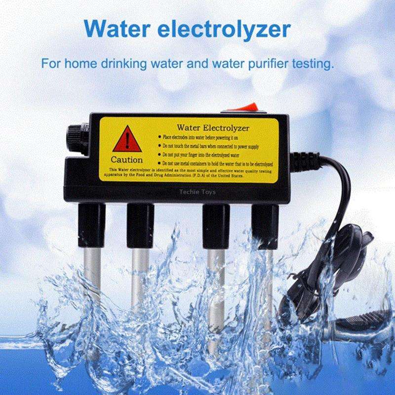 2 PCS Household Electrolyzer Test Electrolysis Water Tools Water Purity Level Meter PH Testing Tool