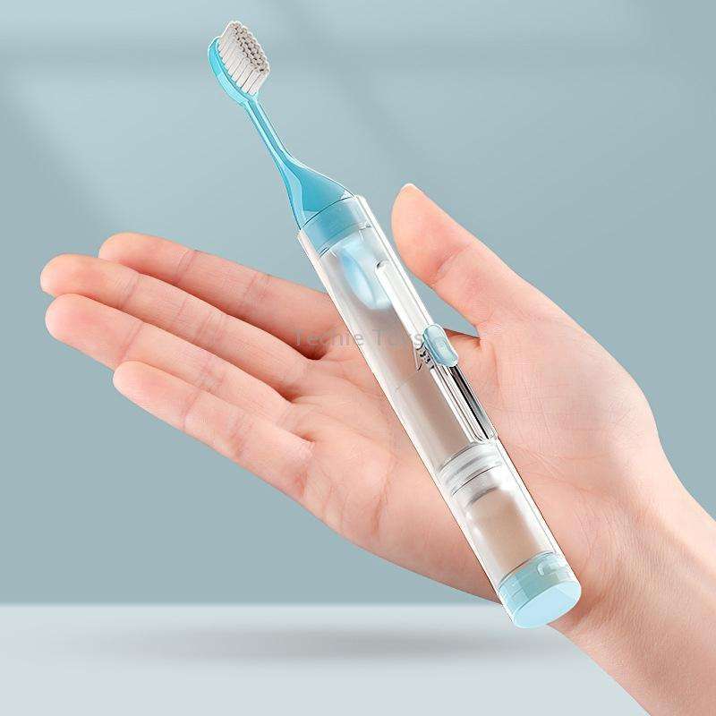 ETRAVEL Travel Portable Folding Toothbrush Set(White)