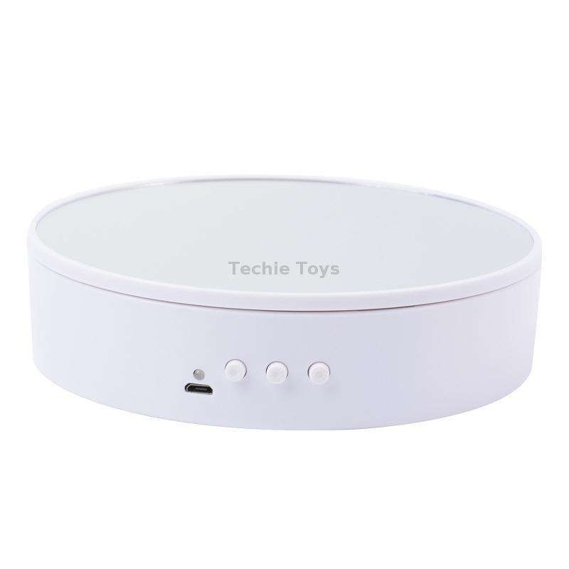 15cm Adjustable Speed Rotating Display Stand Props Turntable(Black Mirror)