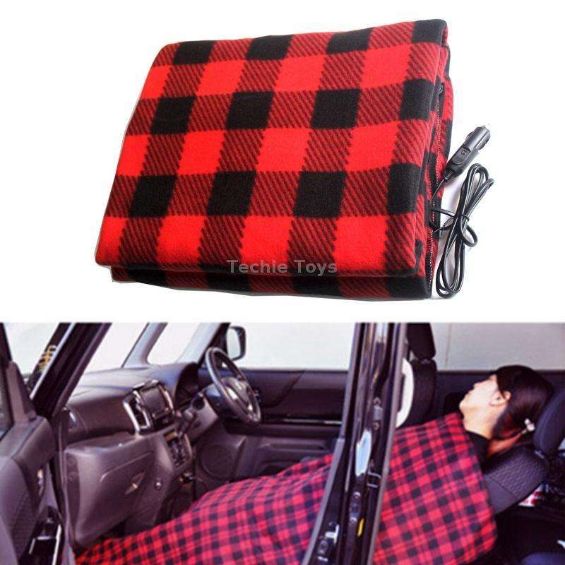 12V Car Winter Electric Heating Blanket Ordinary Type(Red)