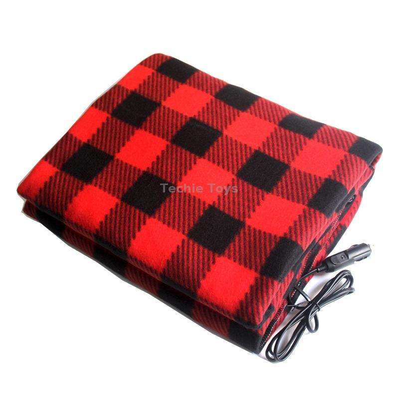 12V Car Winter Electric Heating Blanket Ordinary Type(Red)