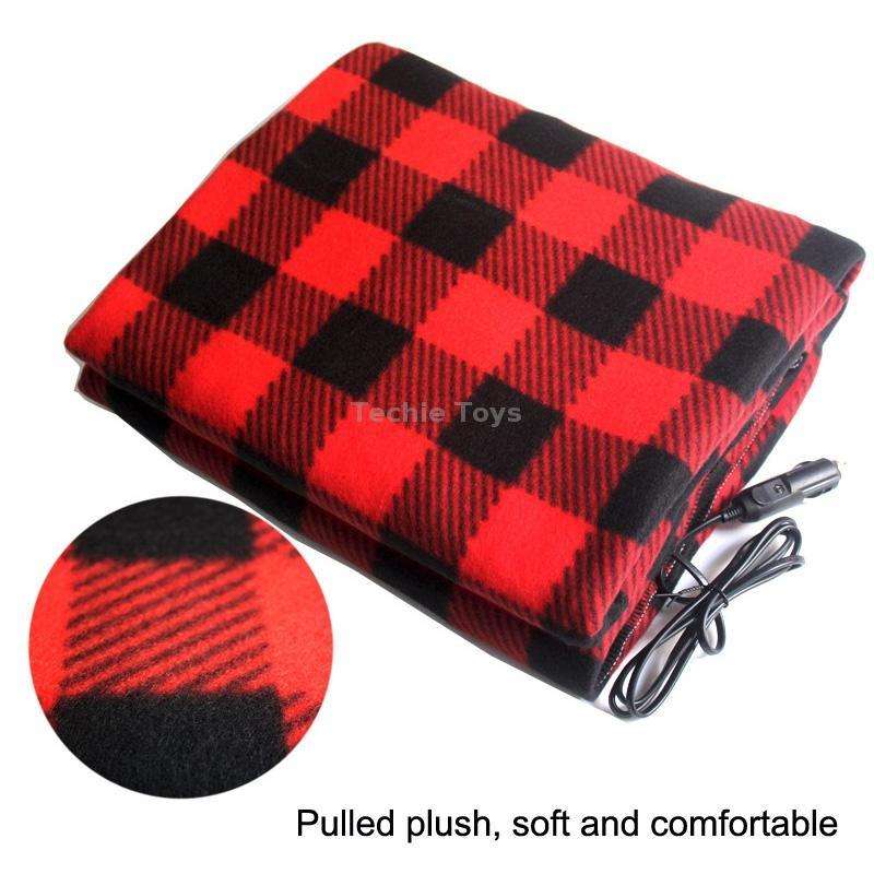 12V Car Winter Electric Heating Blanket Ordinary Type(Red)