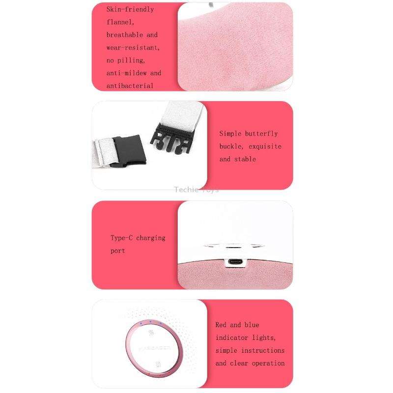 Electric Heating Uterus Warming Belt, Specification: English(White)