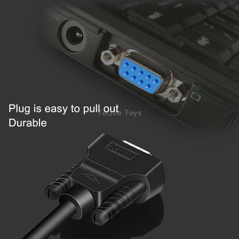 DTECH RS232 Serial Direct Line DB9 Extension Line Male to Female 2m