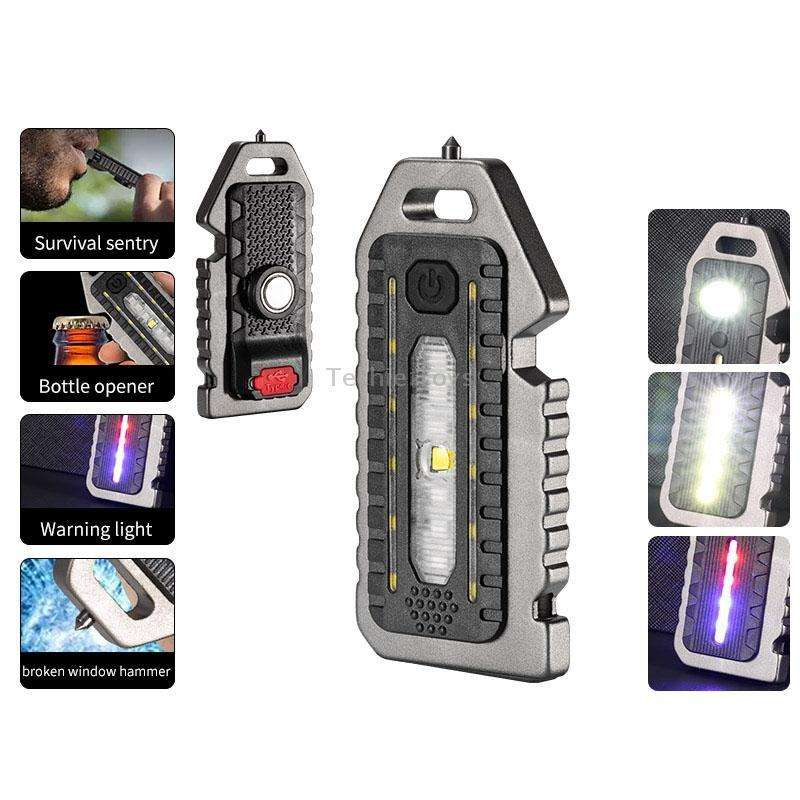 E-SMARTER W5135 Mini Keychain Strong Light Portable Flashlight(Tarnish)