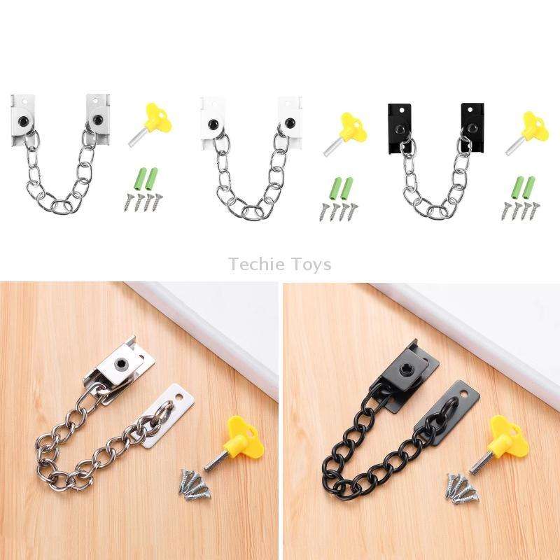 Punching Installation Protection Stainless Steel Window Limit Lock, Specification: A Type Black