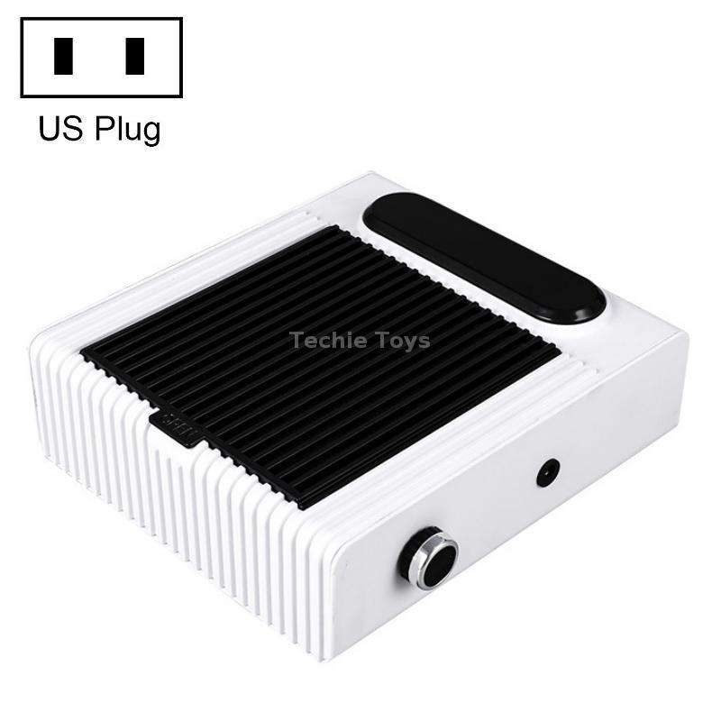 80W Adjustable Speed High Power Nail Vacuum Cleaner, Specification: US Plug (White)