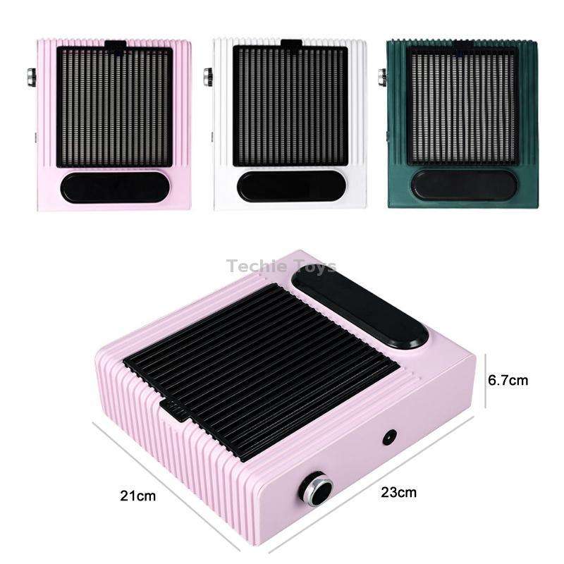 80W Adjustable Speed High Power Nail Vacuum Cleaner, Specification: US Plug (White)