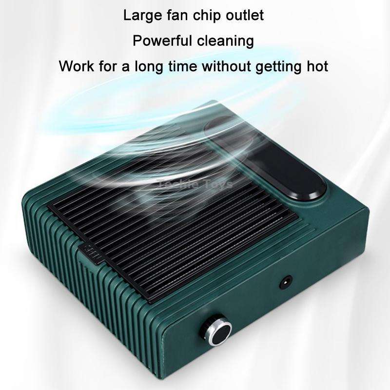 80W Adjustable Speed High Power Nail Vacuum Cleaner, Specification: US Plug (White)