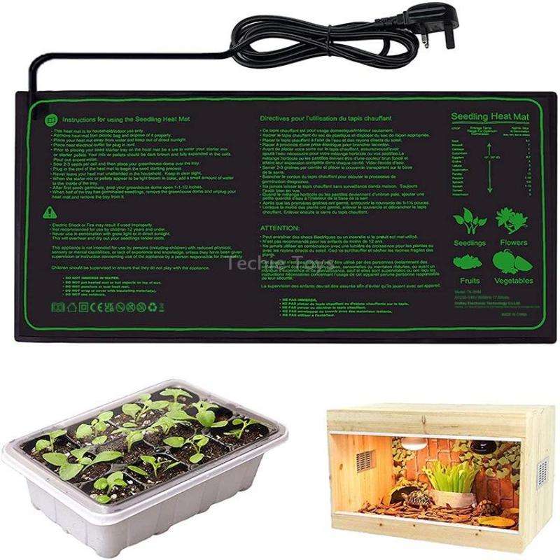 20 x 10in Waterproof Seedling Heating Pad Constant Temperature Heating Pad(EU Plug 230V)