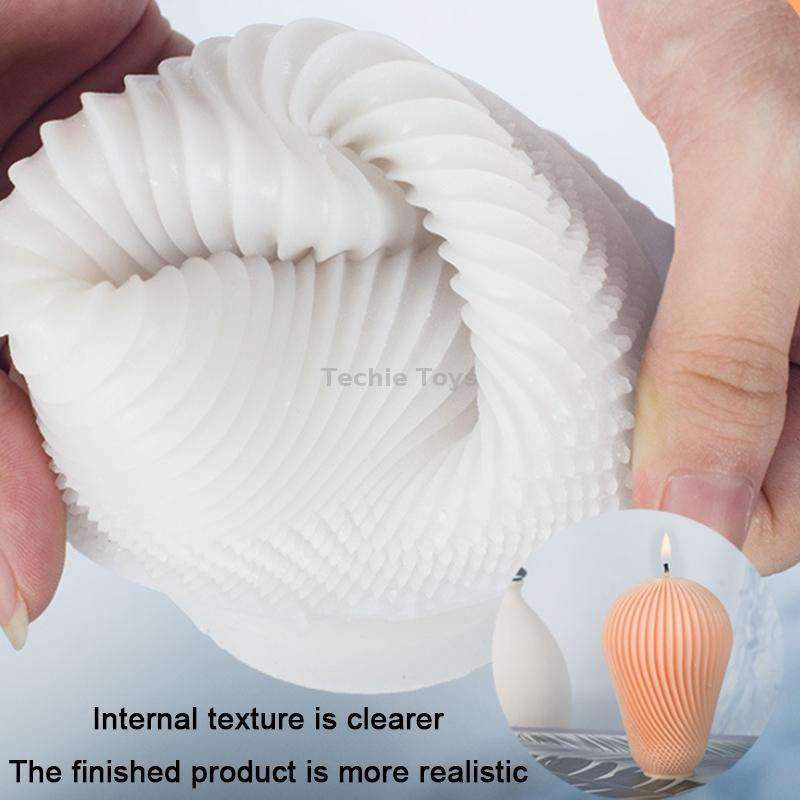 Geometric Scented Candle Silicone Mold, Specification: LZ-396+Tool Set