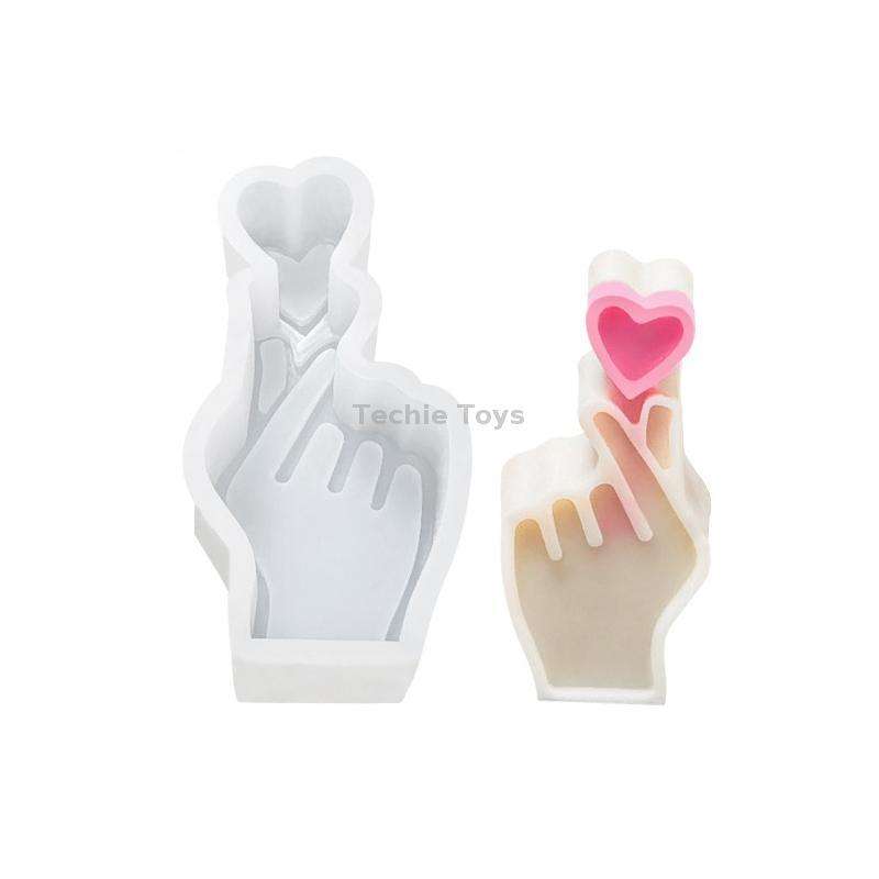 DIY Hand Shaped Scented Candle Silicone Mold, Specification: SX-LZ-331
