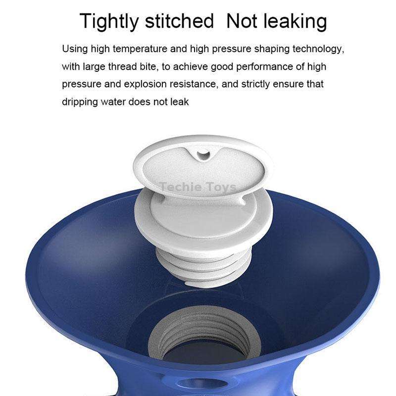 Large Explosion-proof Water-injected PVC Warm Water Bag, Spec: 1000ml (Light Grey)