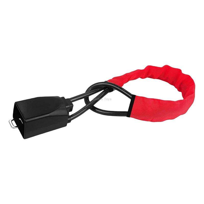 S308 Car Steering Wheel Wire Rope Lock Security Anti-theft Locks(Red)