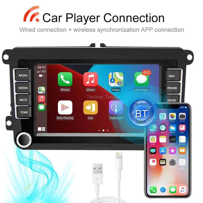 A2742 For Volkswagen 7-inch 1+16G Android Car Navigation Central Control Large Screen Player With Wi