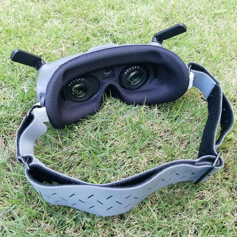 For DJI Goggles 2 Foam Padding Sponge Eye Pad Mask With Lens Cover Black