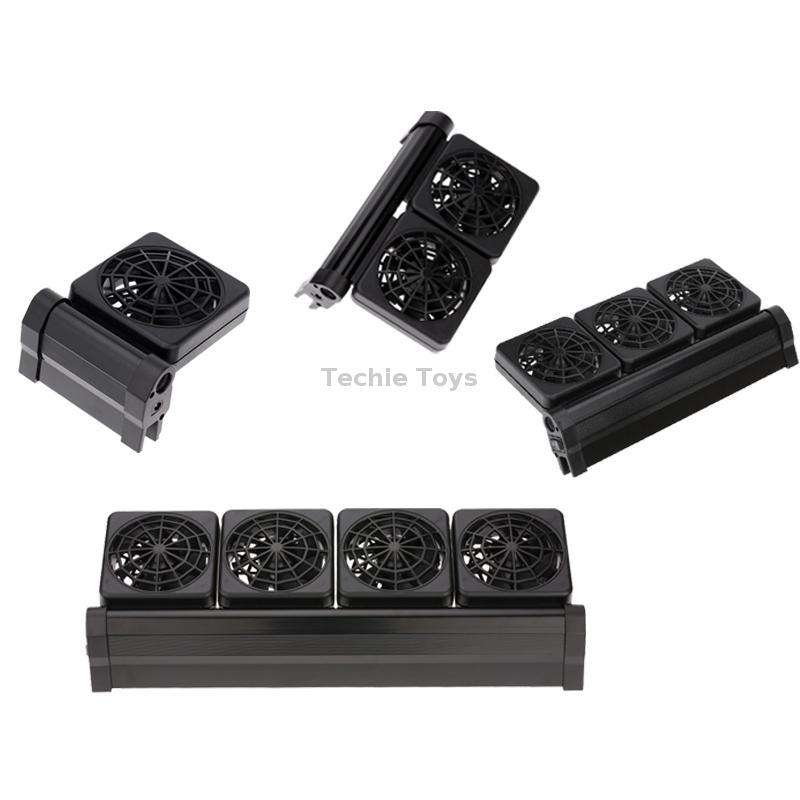 Fish Tank Cooling Fan Cooling Silent Aquarium Fan, Specification: 2 Head EU Plug