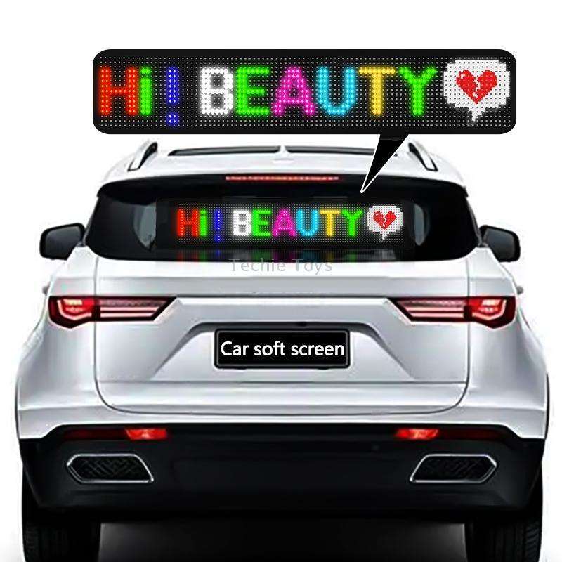 500x150mm Vehicle Rear Window Color Flexible LED Electronic Screen